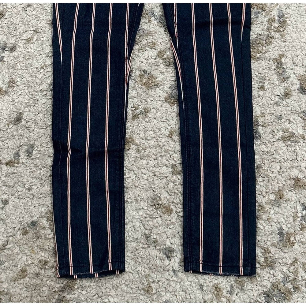 INDIGO REIN Junior's Jeans Size 3 Pockets Ankle Length High Rise Striped NWT - Picture 3 of 10